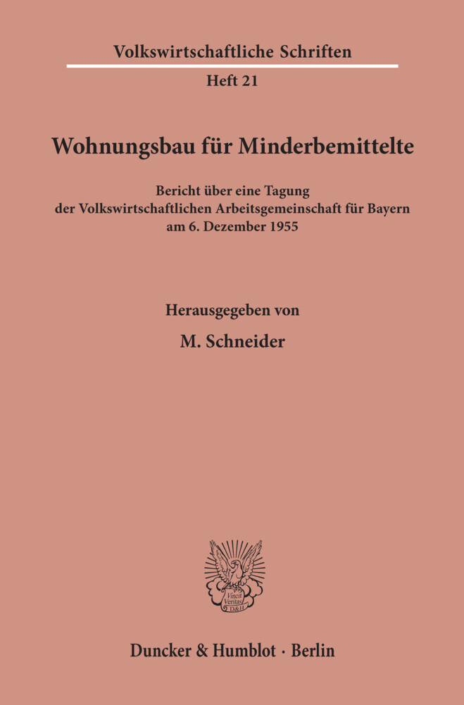 Wohnungsbau für Minderbemittelte. main product photo
