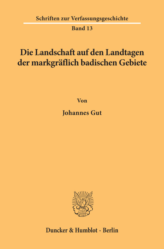 Die Landschaft auf den Landtagen der markgräflich badischen Gebiete. main product photo