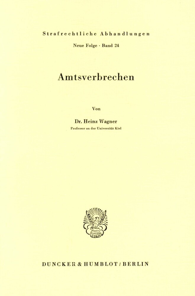 Amtsverbrechen. main product photo