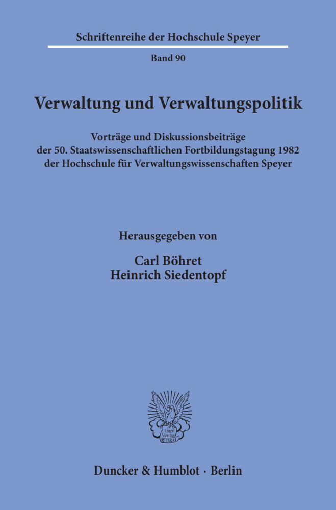 Verwaltung und Verwaltungspolitik. main product photo