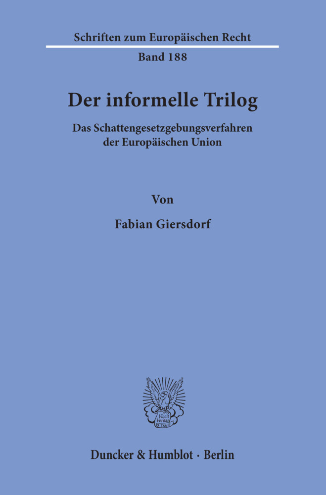 Der informelle Trilog. main product photo