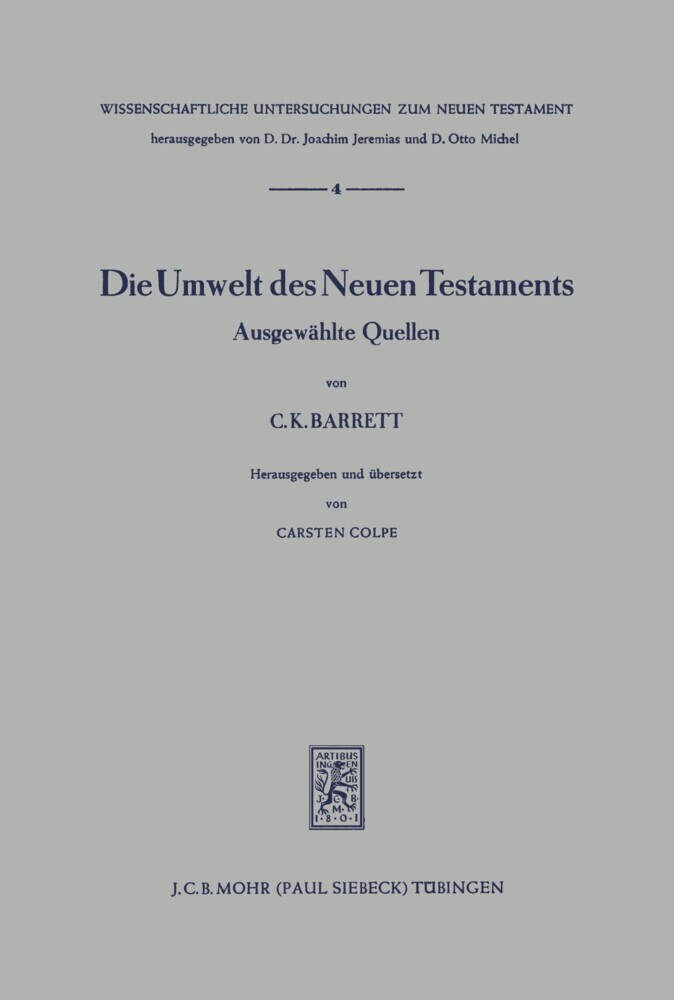 Die Umwelt des Neuen Testaments main product photo