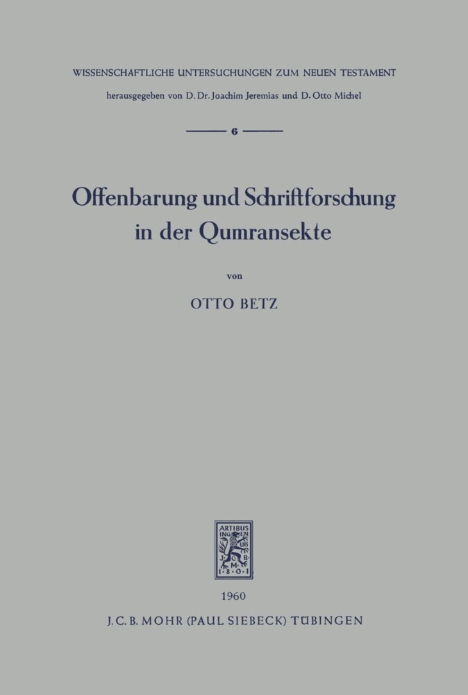 Offenbarung und Schriftforschung in der Qumransekte main product photo