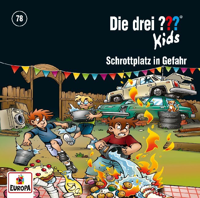 Die drei ??? Kids - Schrottplatz in Gefahr. Tl.78, 1 Audio-CD main product photo