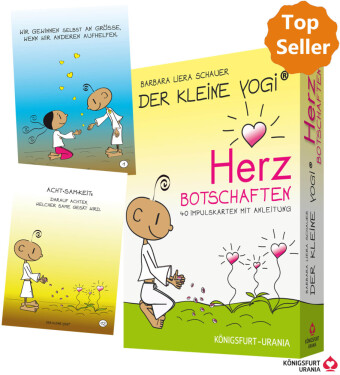 Der Kleine Yogi Herzbotschaften, 40 Impulskarten mit Anleitung