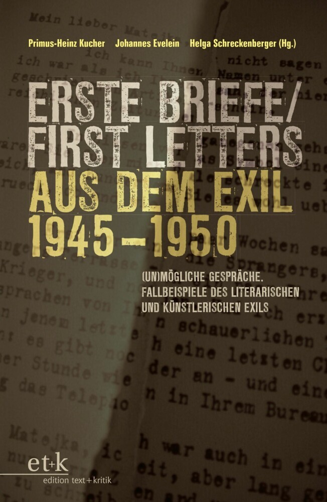 Erste Briefe / First Letters aus dem Exil 1945-1950 main product photo
