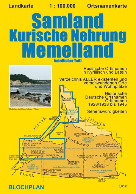 Landkarte Samland/Kurische Nehrung/Memelland main product photo