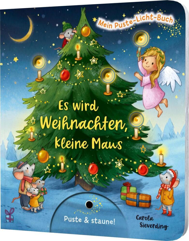 Mein Puste-Licht-Buch: Es wird Weihnachten, kleine Maus main product photo