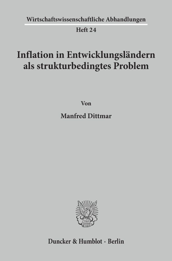 Inflation in Entwicklungsländern als strukturbedingtes Problem. main product photo