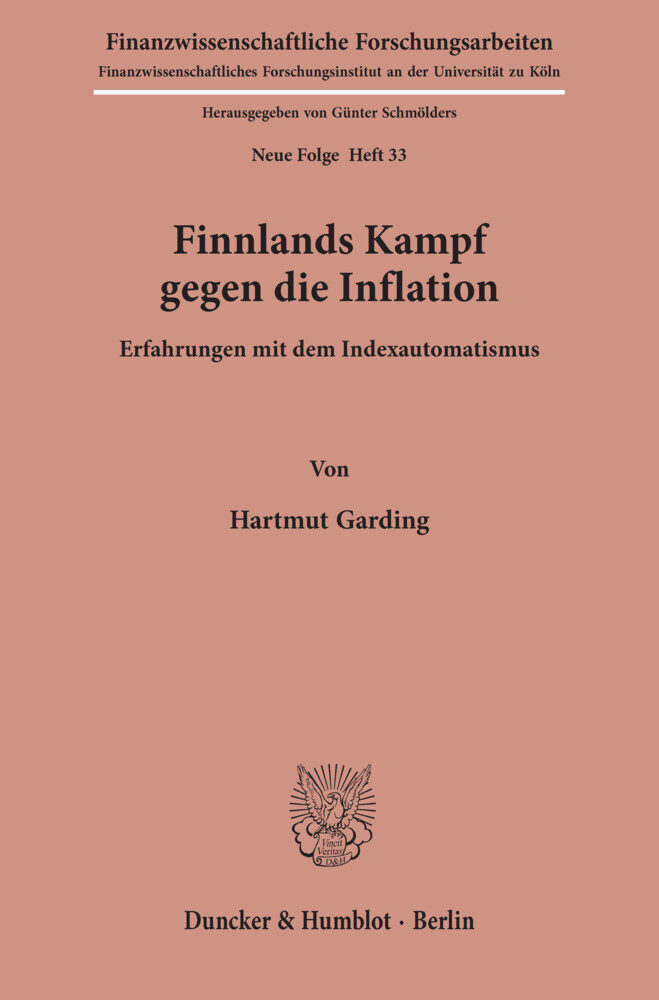 Finnlands Kampf gegen die Inflation. main product photo