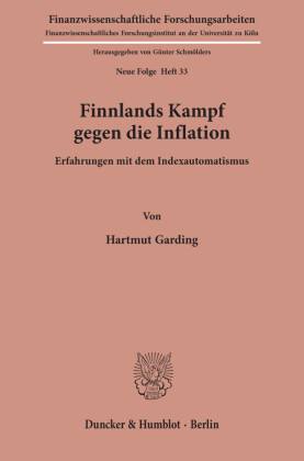 Finnlands Kampf gegen die Inflation.