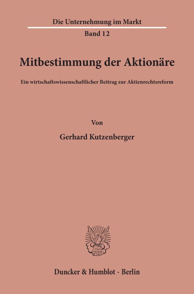 Mitbestimmung der Aktionäre. main product photo