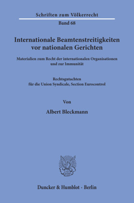 Internationale Beamtenstreitigkeiten vor nationalen Gerichten.