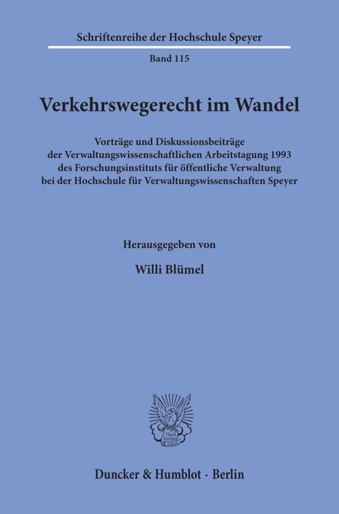 Verkehrswegerecht im Wandel. main product photo