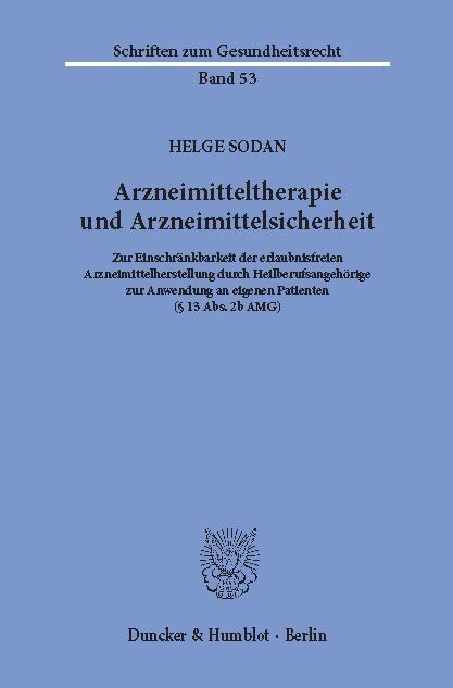 Arzneimitteltherapie und Arzneimittelsicherheit. main product photo
