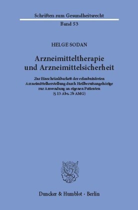 Arzneimitteltherapie und Arzneimittelsicherheit.