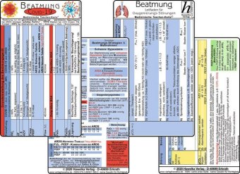 COVID-19 Beatmungs-Karten, 2 Medizinische Taschen-Karten