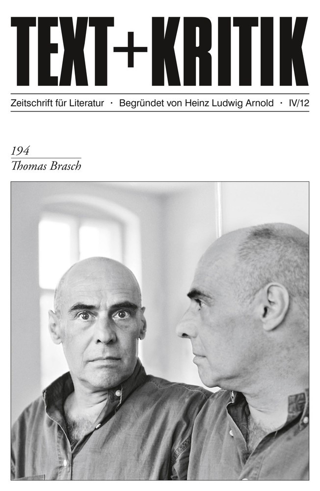 TEXT + KRITIK 194 - Thomas Brasch main product photo