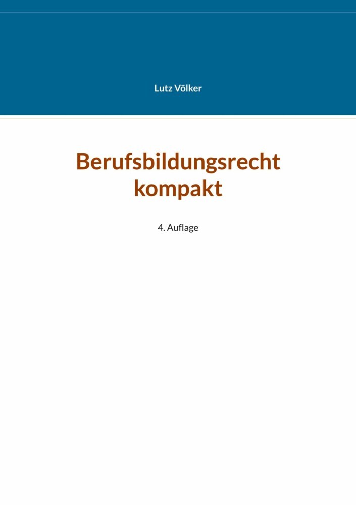 Berufsbildungsrecht kompakt main product photo