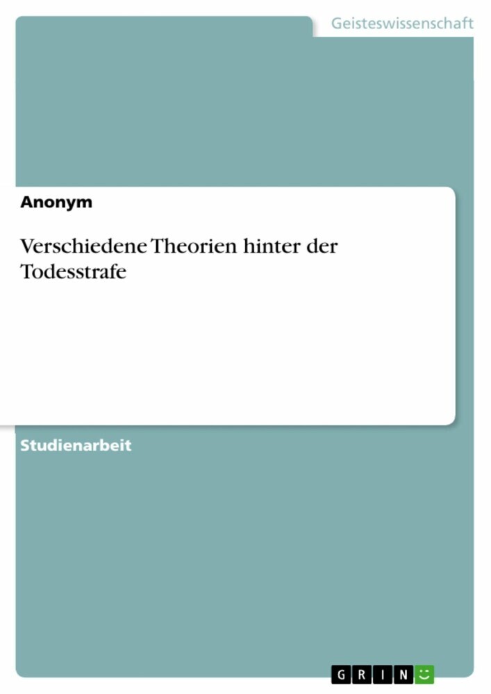 Verschiedene Theorien hinter der Todesstrafe main product photo