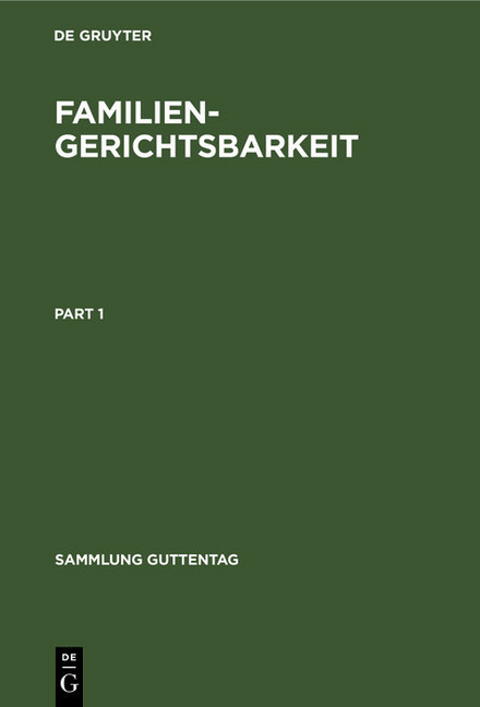 Familiengerichtsbarkeit main product photo