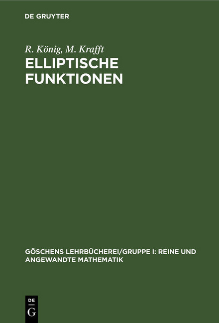 Elliptische Funktionen main product photo
