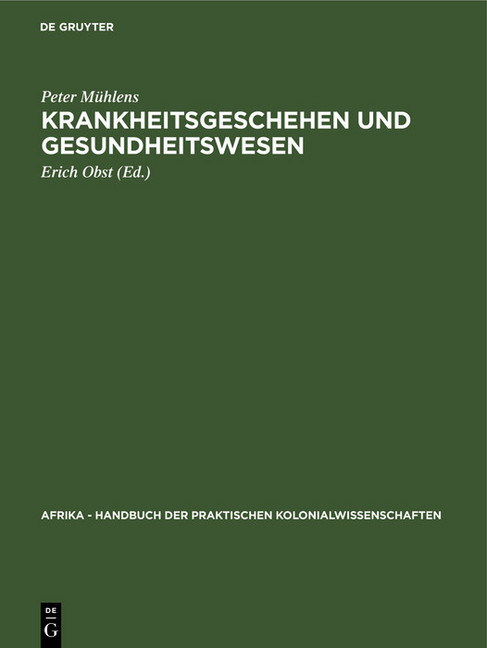 Krankheitsgeschehen und Gesundheitswesen main product photo