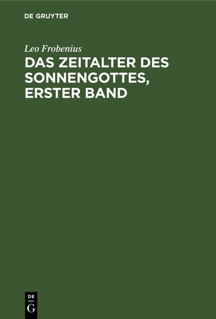 Das Zeitalter des Sonnengottes, erster Band main product photo