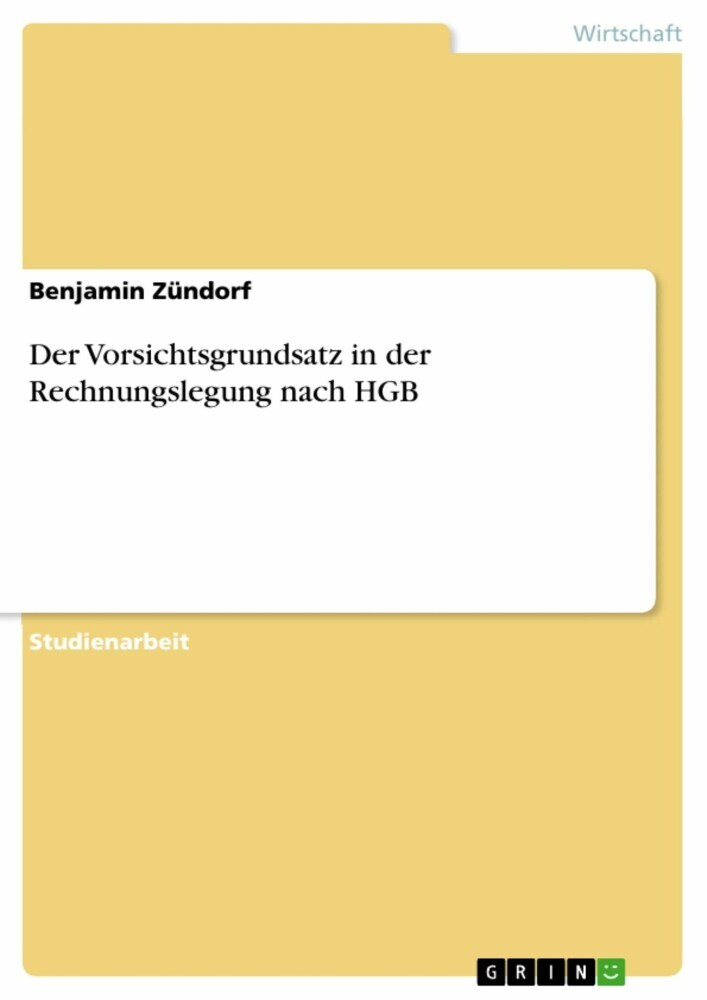 Der Vorsichtsgrundsatz in der Rechnungslegung nach HGB main product photo