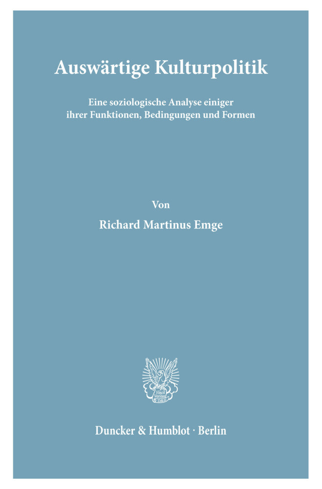Auswärtige Kulturpolitik. main product photo