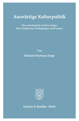 Auswärtige Kulturpolitik.