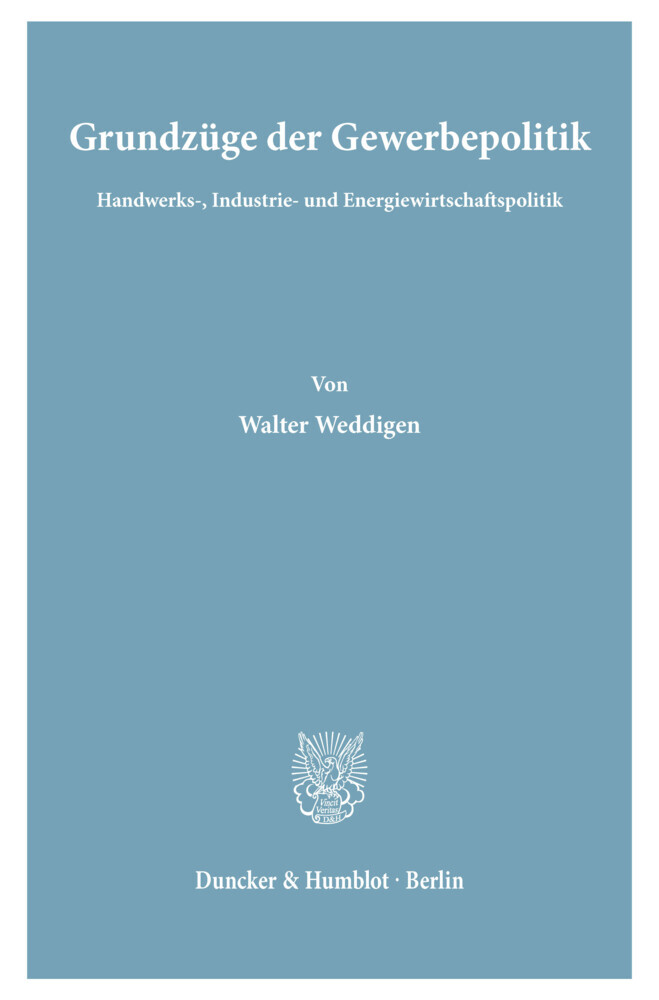 Grundzüge der Gewerbepolitik. main product photo