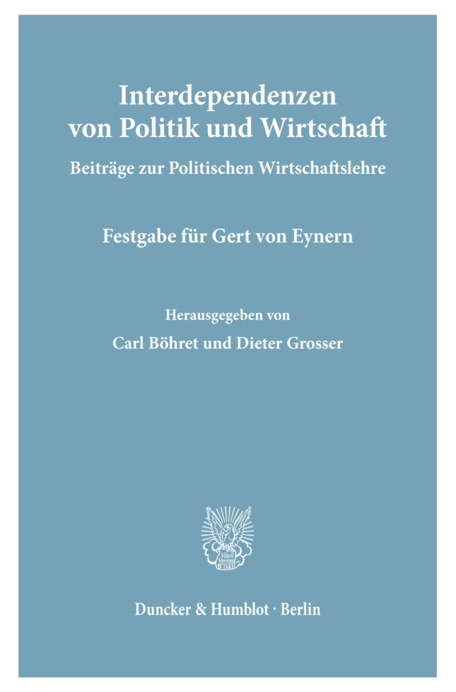 Interdependenzen von Politik und Wirtschaft. main product photo