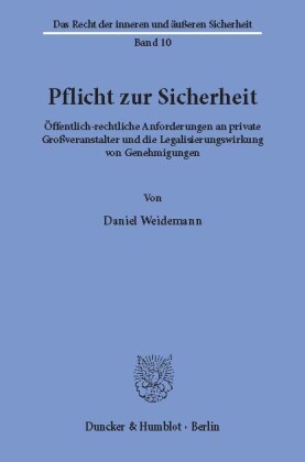 Pflicht zur Sicherheit.