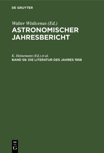 Die Literatur des Jahres 1958 main product photo