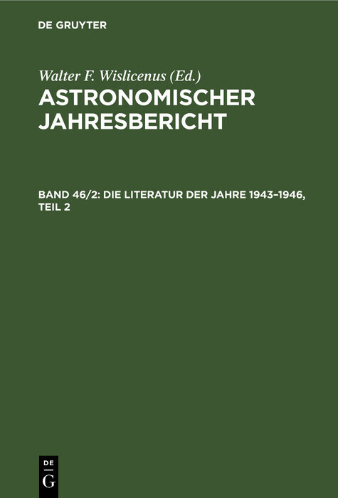 Die Literatur der Jahre 1943-1946, Teil 2 main product photo