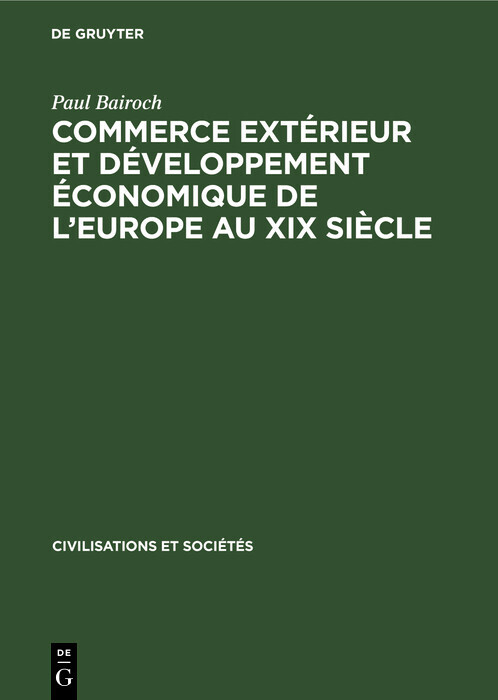 Commerce extérieur et développement économique de l'Europe au XIX siècle main product photo