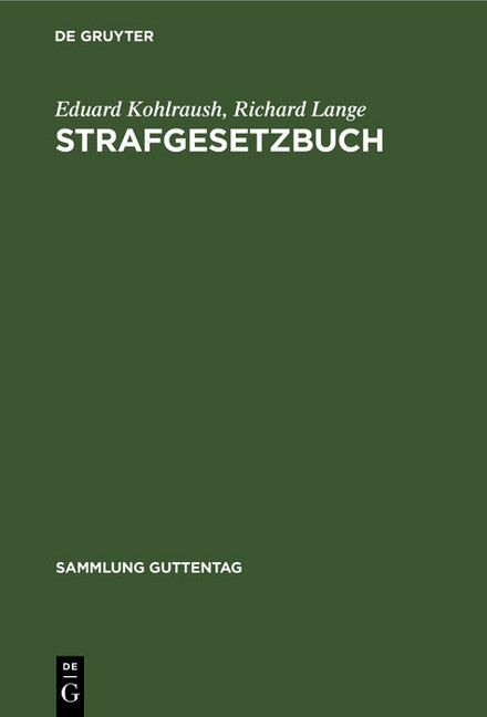 Strafgesetzbuch main product photo