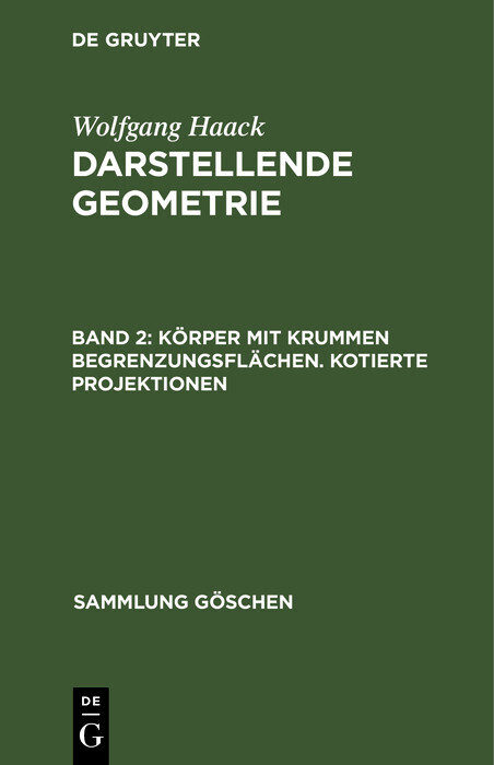 Körper mit krummen Begrenzungsflächen. Kotierte Projektionen main product photo