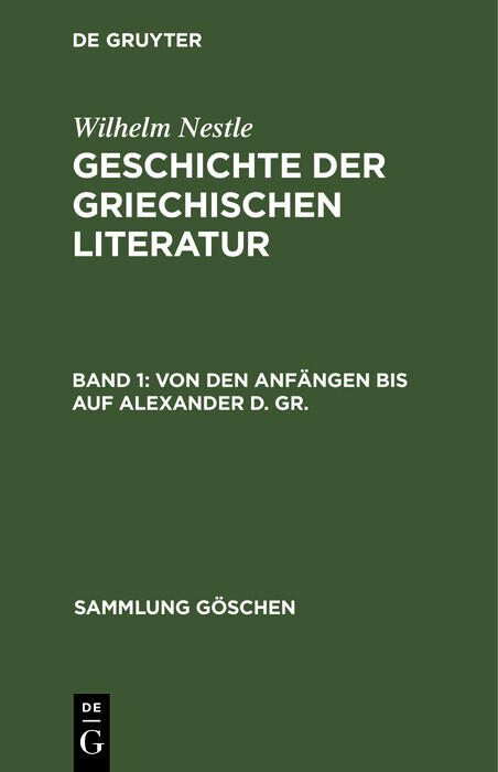 Von den Anfängen bis auf Alexander d. Gr. main product photo