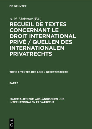 Textes des Lois / Gesetzestexte