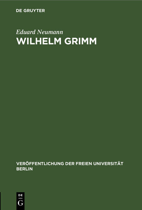 Wilhelm Grimm main product photo