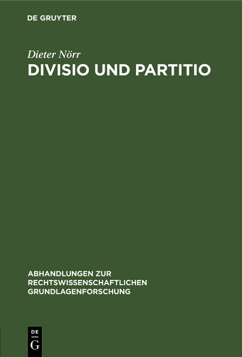 Divisio und Partitio main product photo