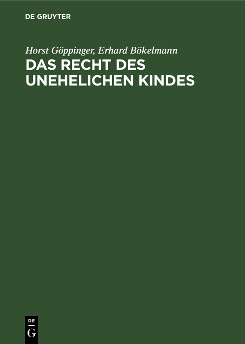 Das Recht des unehelichen Kindes main product photo