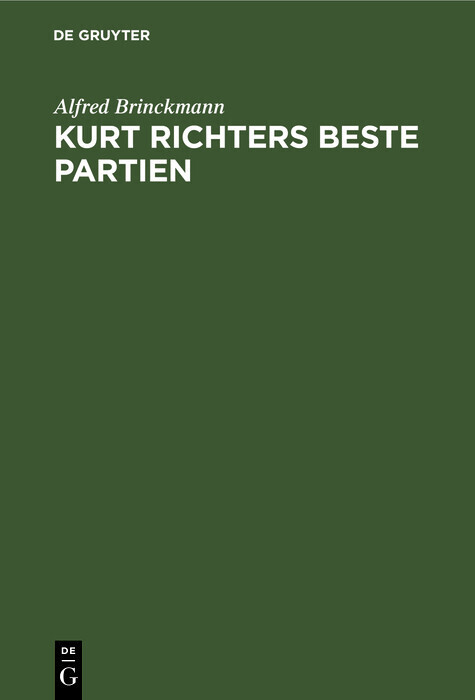 Kurt Richters beste Partien main product photo