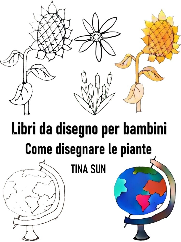 Libri da disegno per bambini: Come disegnare le piante main product photo