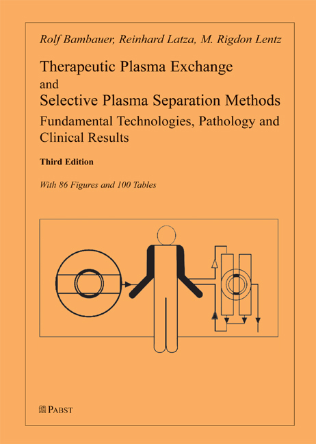 Therapeutic Plasma Exchange and Selective Plasma Separation Methods main product photo