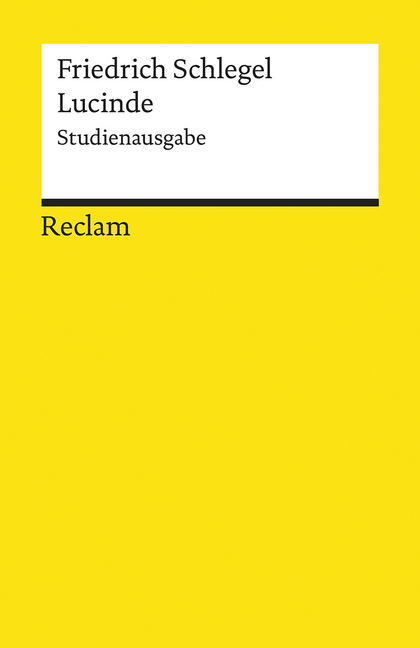 Lucinde. Ein Roman. Studienausgabe main product photo