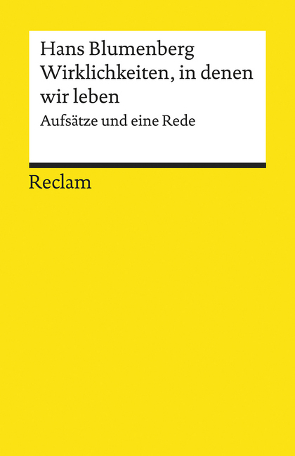 Wirklichkeiten, in denen wir leben. Aufsätze und eine Rede main product photo