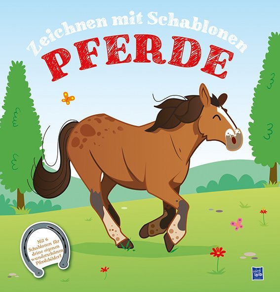 Zeichnen mit Schablonen - Pferde main product photo